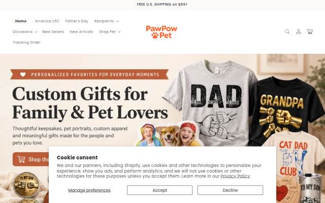 Vitrine de PawPowPet