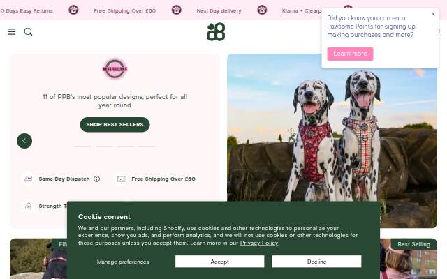 Pawsome Paws Boutique storefront