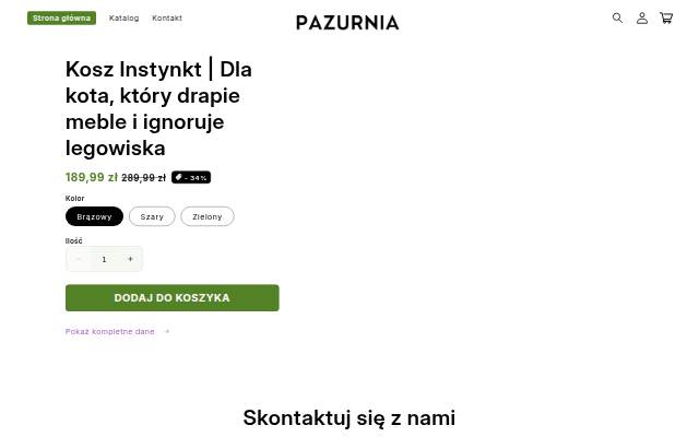 Pazurnia storefront