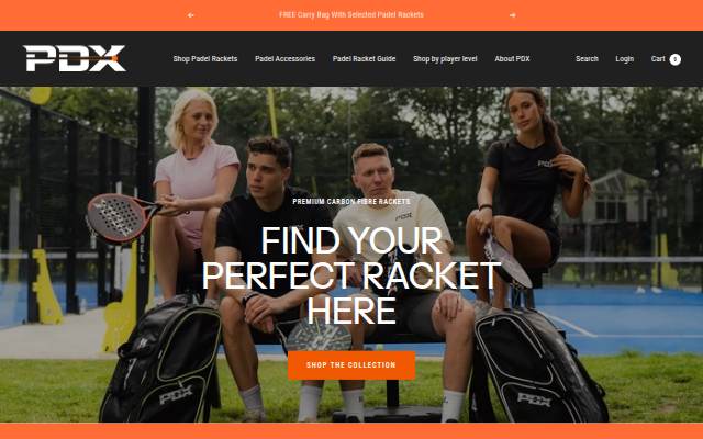 PDX Padel storefront