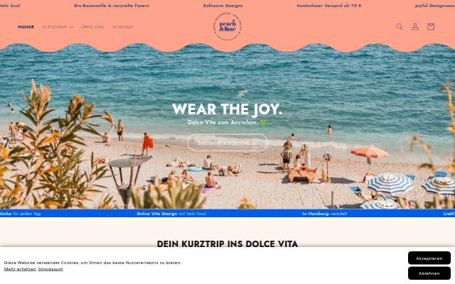 Peach &amp; Lime storefront
