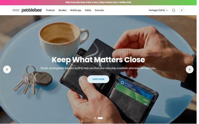 Pebblebee storefront
