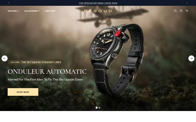 Pégoud Watches storefront