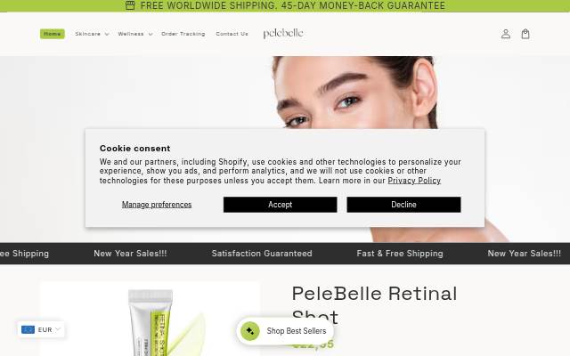 pelebelle storefront