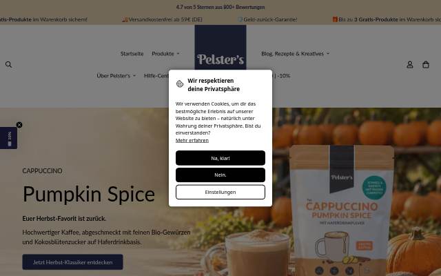Pelster storefront