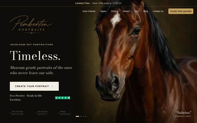 Pemberton Portraits storefront