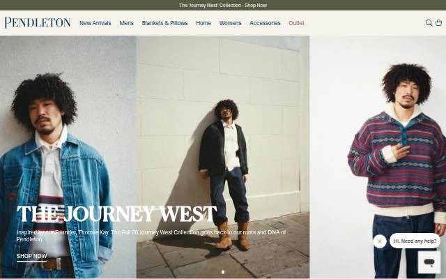 Pendleton EU storefront