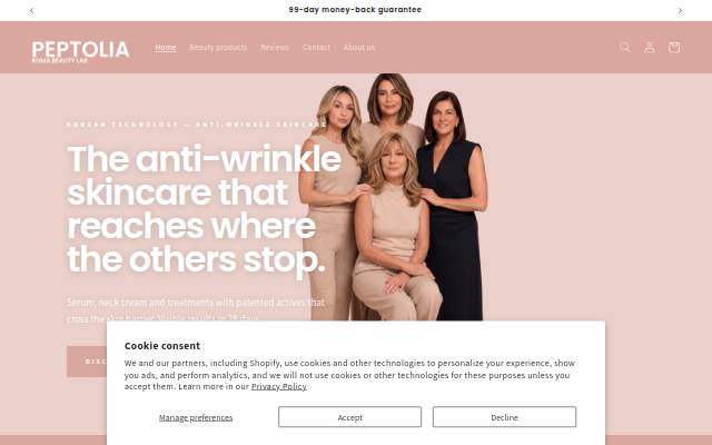 Peptolia storefront