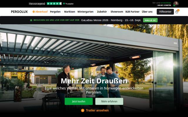 Pergolux storefront