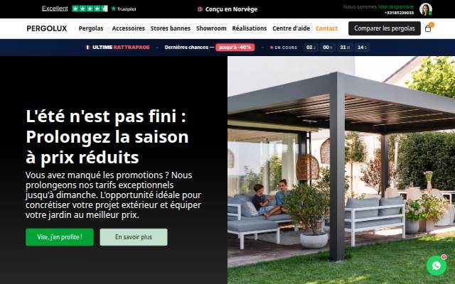 Pergolux storefront