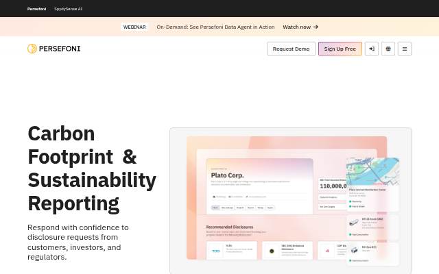 Persefoni AI storefront