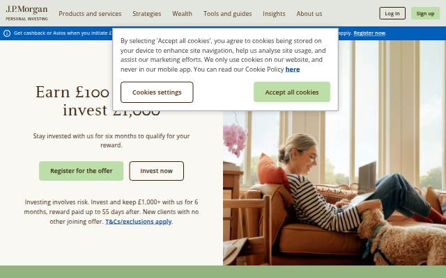 J.P. Morgan Personal Investing: ISAs, Pensions, Investments storefront