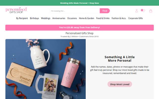 Personalised Gifts Shop storefront