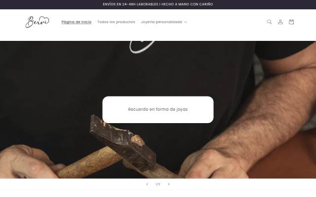Bervi.es storefront
