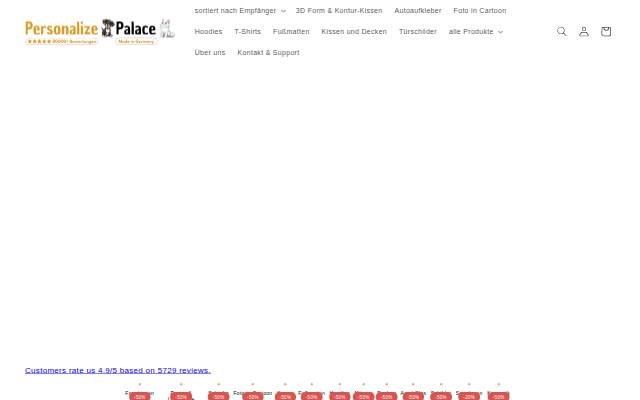 Personalize Palace storefront