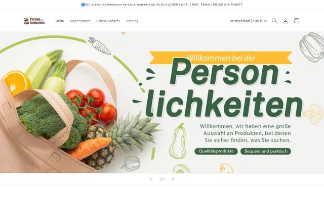 Personlichkeiten storefront