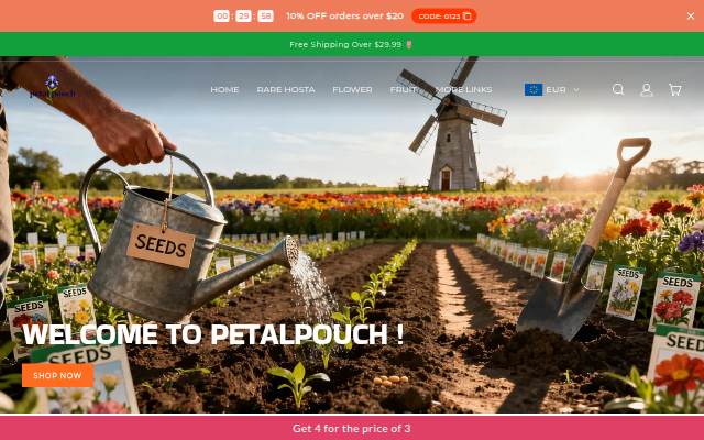 PETALPOUCH storefront