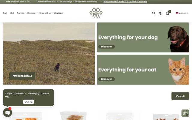 PetFactor storefront