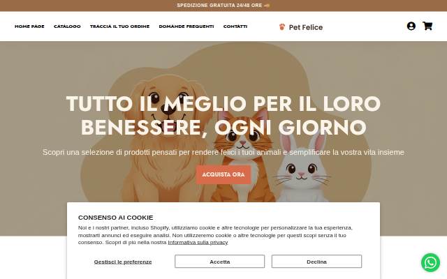 Pet Felice storefront