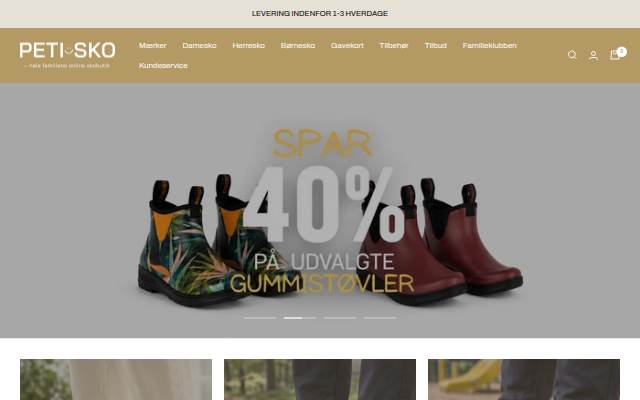 Startseite von Peti Sko