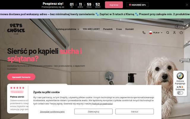 petschoiceclub.pl storefront