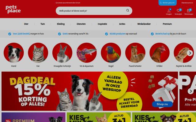 Montra da Dierenwinkel Online