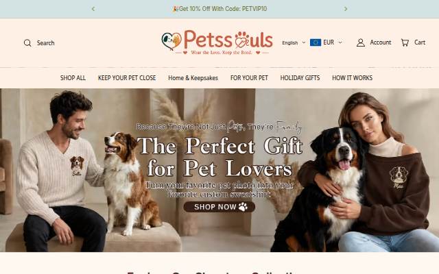 Petssouls storefront