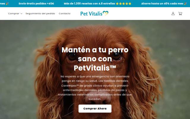 Pet Vitalis storefront