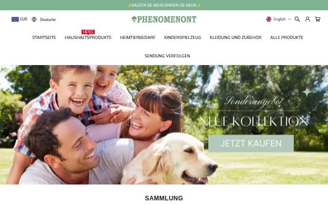 PHENOMENONT storefront