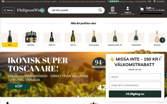 Philipson Wine SE storefront
