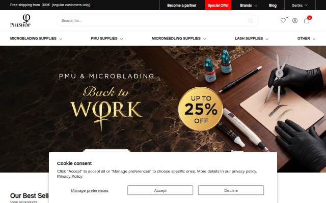 Official PhiShop storefront