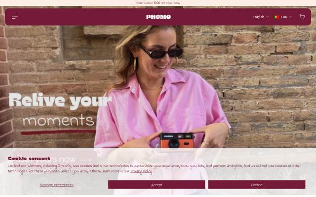 Phomo storefront