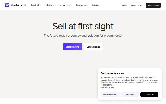 Photoroom storefront