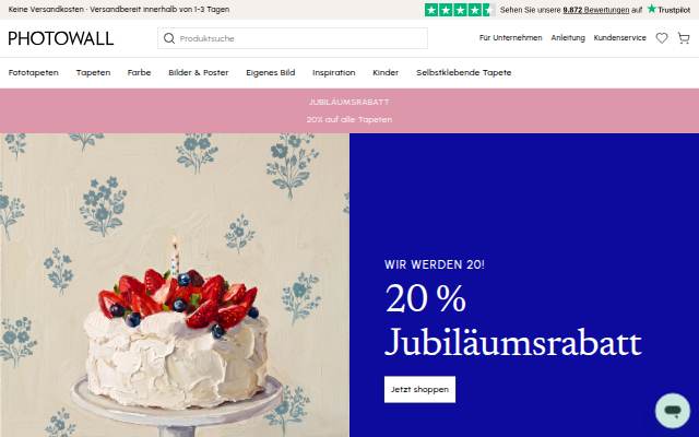 Fesselnde Tapeten für alle Räume storefront