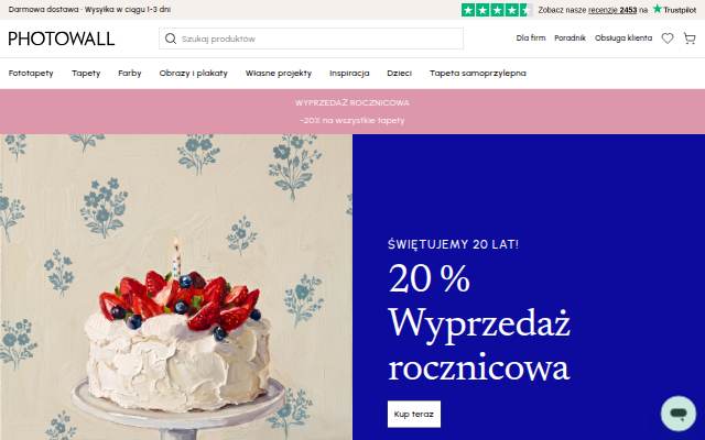 Urzekająca tapeta do wszystkich przestrzeni storefront