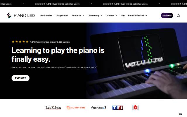 Piano LED Shop storefront