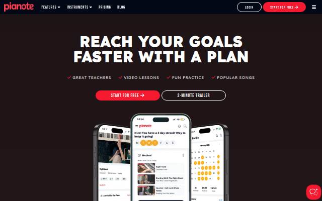 Learn the piano anytime with real teachers. storefront