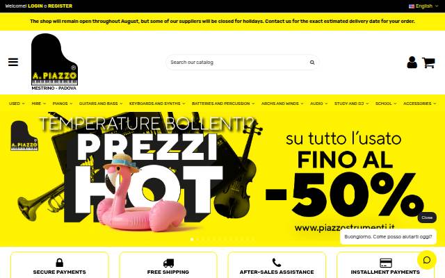 Piazzo Strumenti Musicali storefront