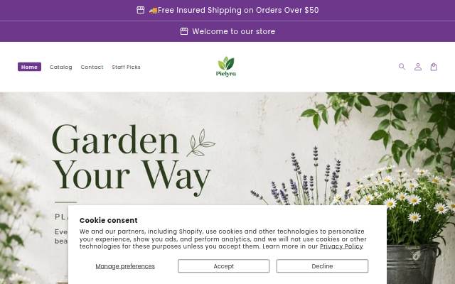 Pielyra storefront