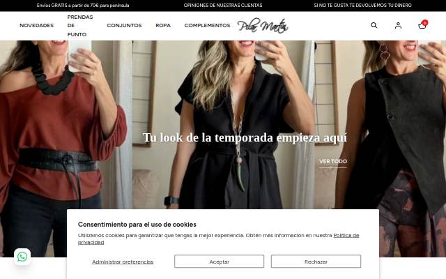 Pilar Martín Shop storefront