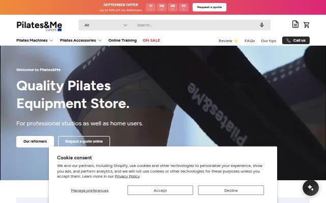 Startseite von Pilates&amp;Me