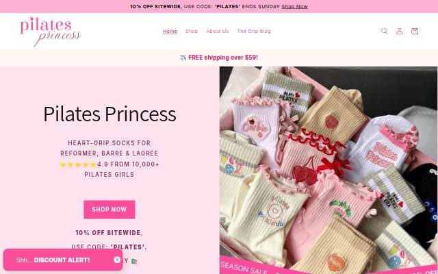 Pilates Princess storefront