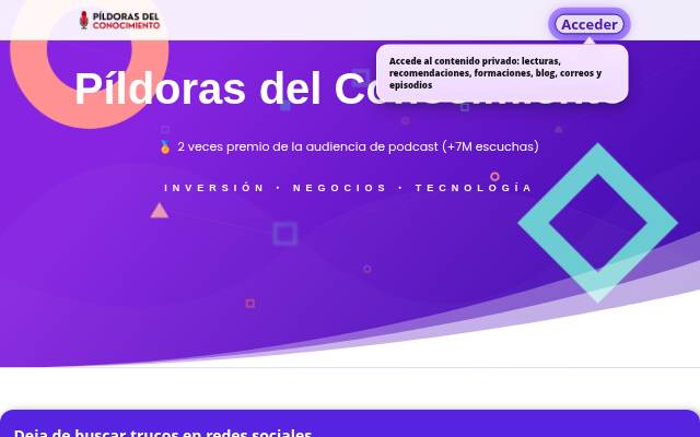 Vitrine de Píldoras del Conocimiento