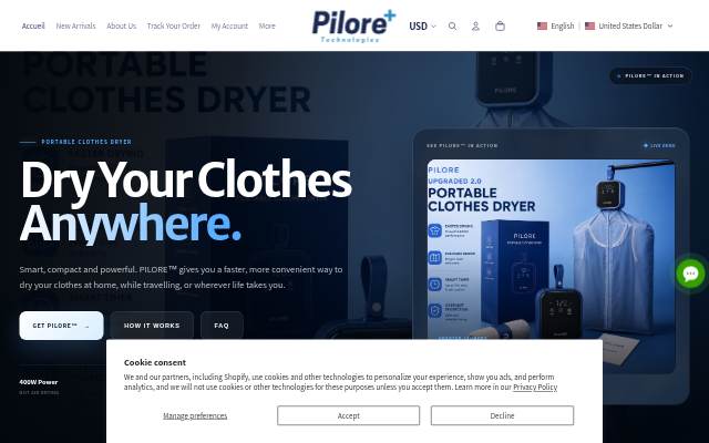 Pilore Care storefront