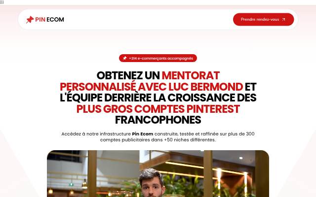 Pin Ecom storefront