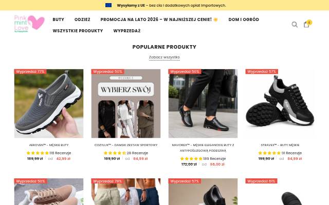 PinkMintLove PL storefront