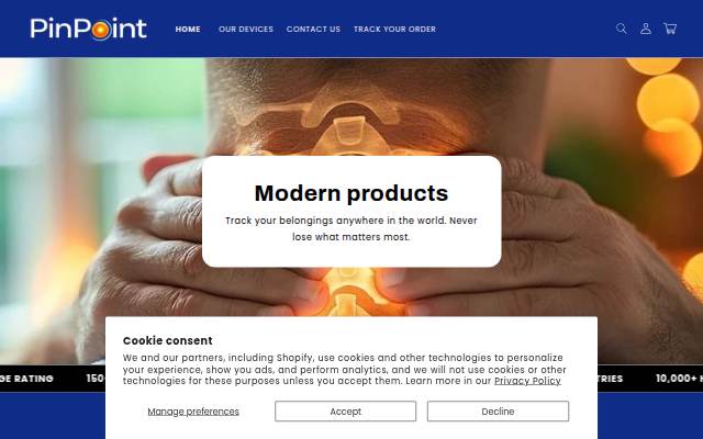 PinPoint Devices storefront