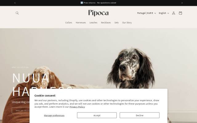 Pipoca Dogwear storefront