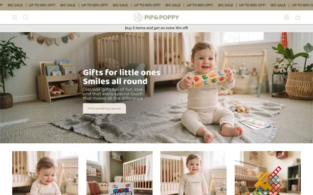 Pip &amp; Poppy storefront