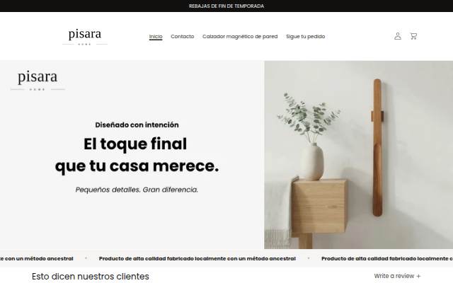 PISARA storefront